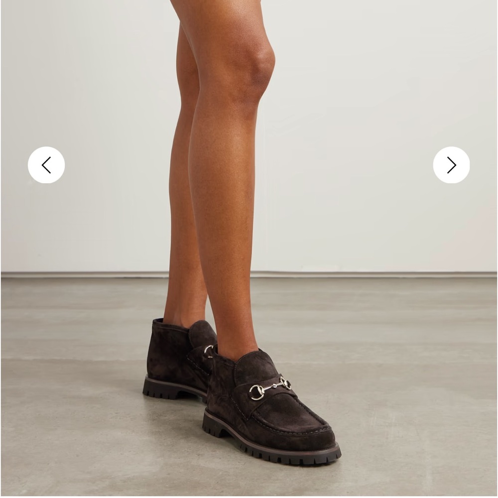 Gucci Sylke horsebit-detailed suede ankle boots - Picture 2 of 6